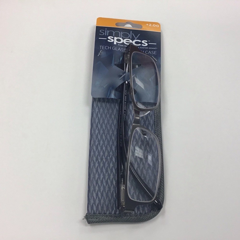 Men’s Simply Specs Reading Glasses with Case